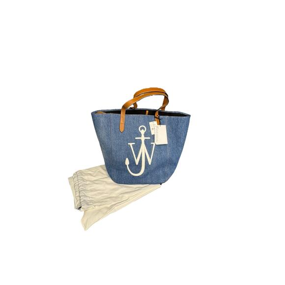 JW Anderson NWT Denim Belt Tote Bag in Blue - Picture 2 of 16